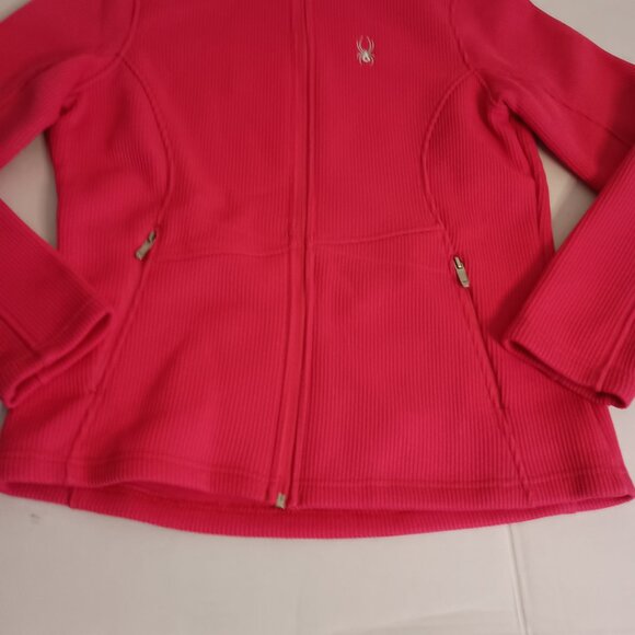 Spyder Endure Core Mid Weight Full Zip Sweater Jacket Pink Women’s Size L EUC - Picture 5 of 16